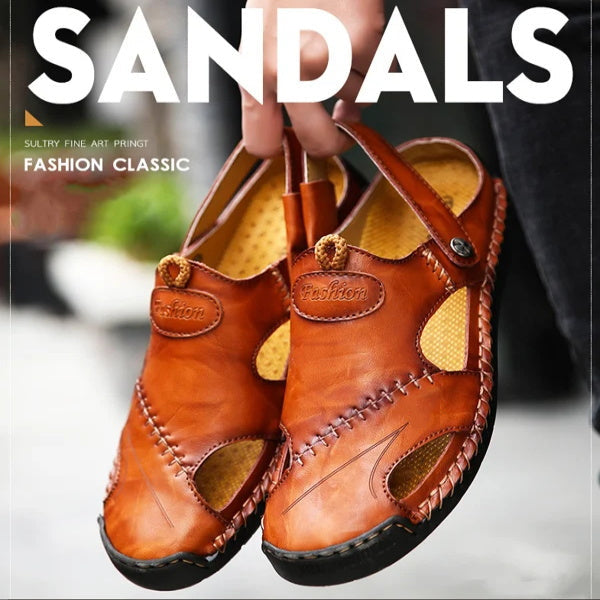 Handgefertigte hochwertige Leder-Sandalen für Herren – Bequem, passgenau und ideal für den Alltag
