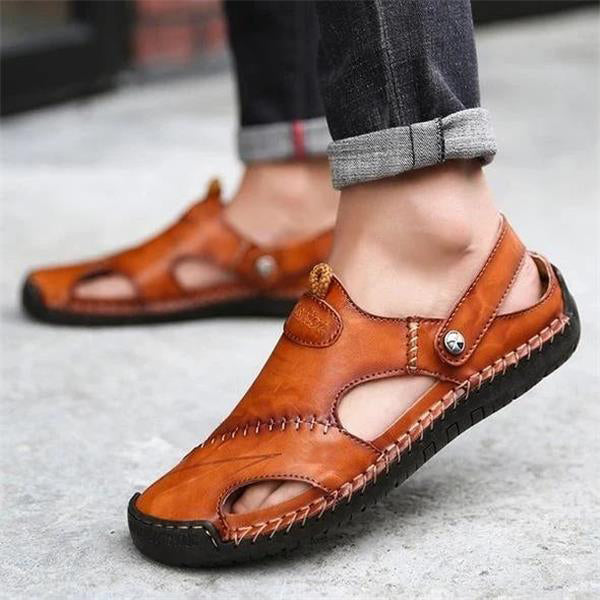 Handgefertigte hochwertige Leder-Sandalen für Herren – Bequem, passgenau und ideal für den Alltag