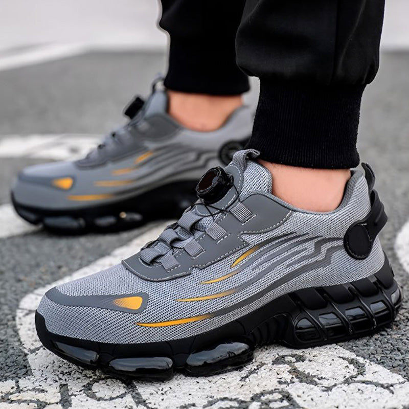 Kostenloser Versand - Elegante unisex Sneakers, rutschfeste Sicherheitsschuhe mit stoßdämpfenden Stollen【Sicherheitsklasse: S3】