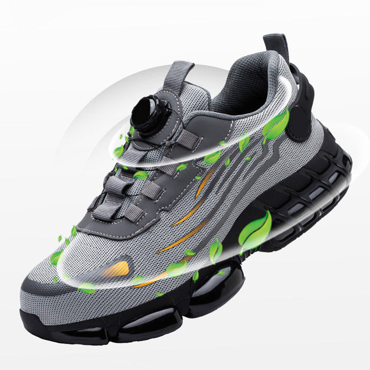 Kostenloser Versand - Elegante unisex Sneakers, rutschfeste Sicherheitsschuhe mit stoßdämpfenden Stollen【Sicherheitsklasse: S3】